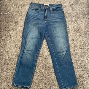 madwell straight leg jeans